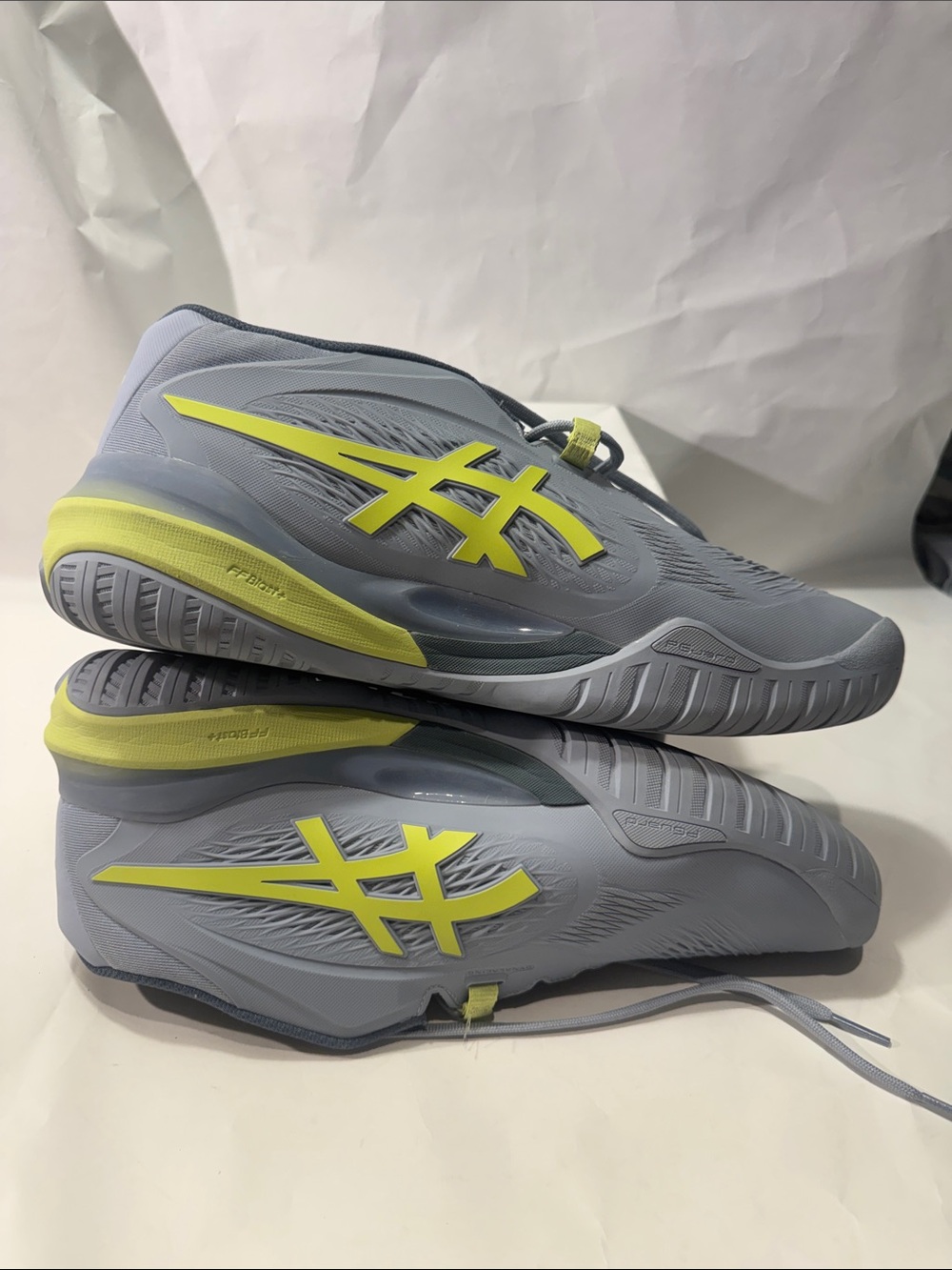 ASICS Gel Resolution X Wide Men’s 10.5 Tennis Shoes Gray Lime NEW $160